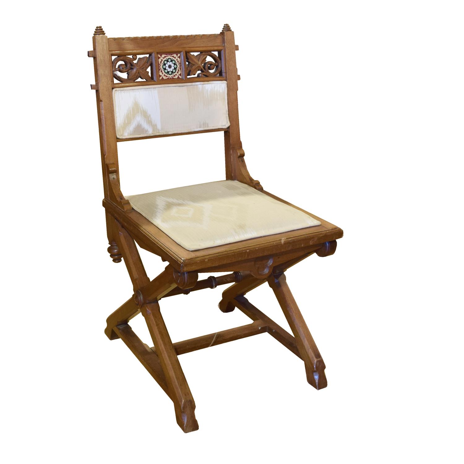A Set of Four Aesthetic Movement Chairs 18" W x 18.5" D x 35" H — England, 19th Century