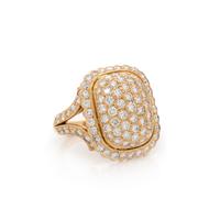 CARTIER, YELLOW GOLD AND DIAMOND RING