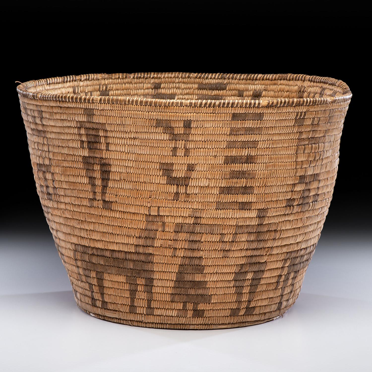 Akimel O'odham Basketry Olla, with Figures