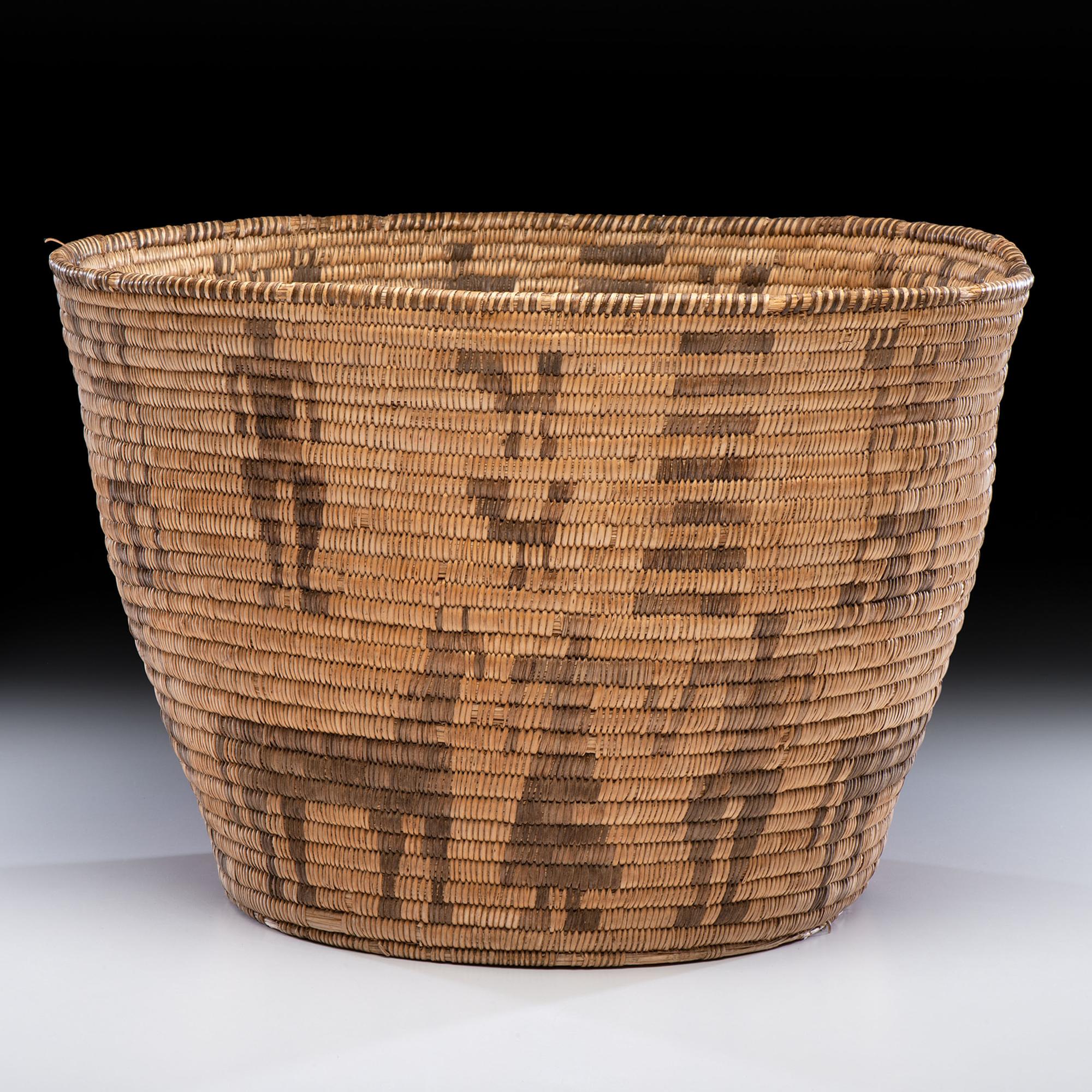 Akimel O'odham Basketry Olla, with Figures
