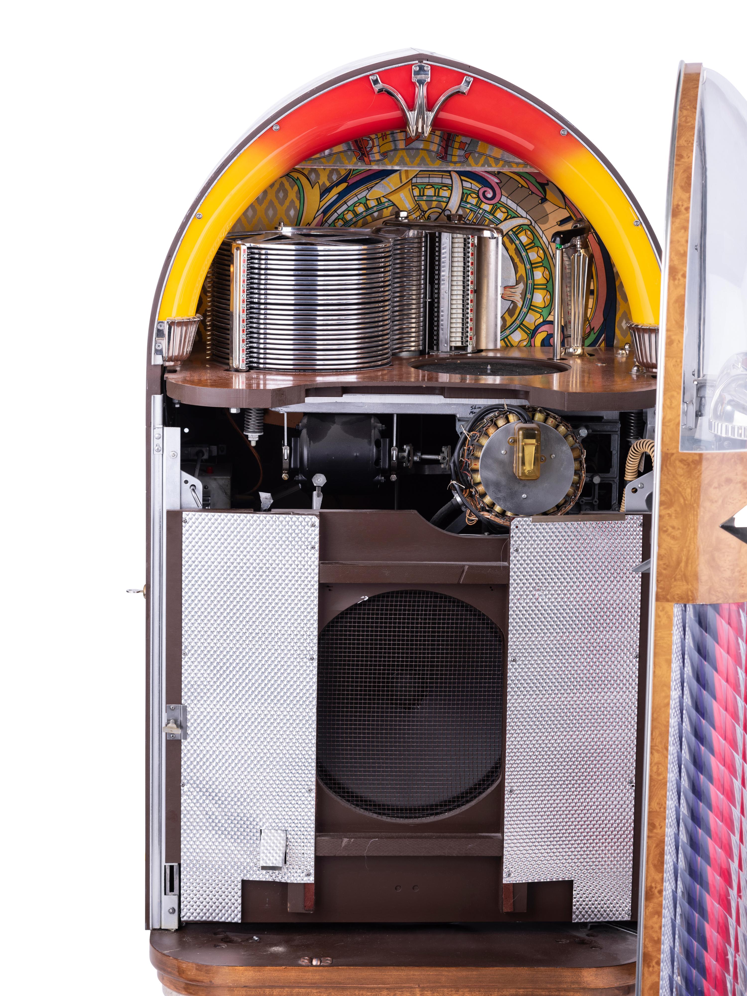 A Wurlitzer Model 1100 Jukebox
