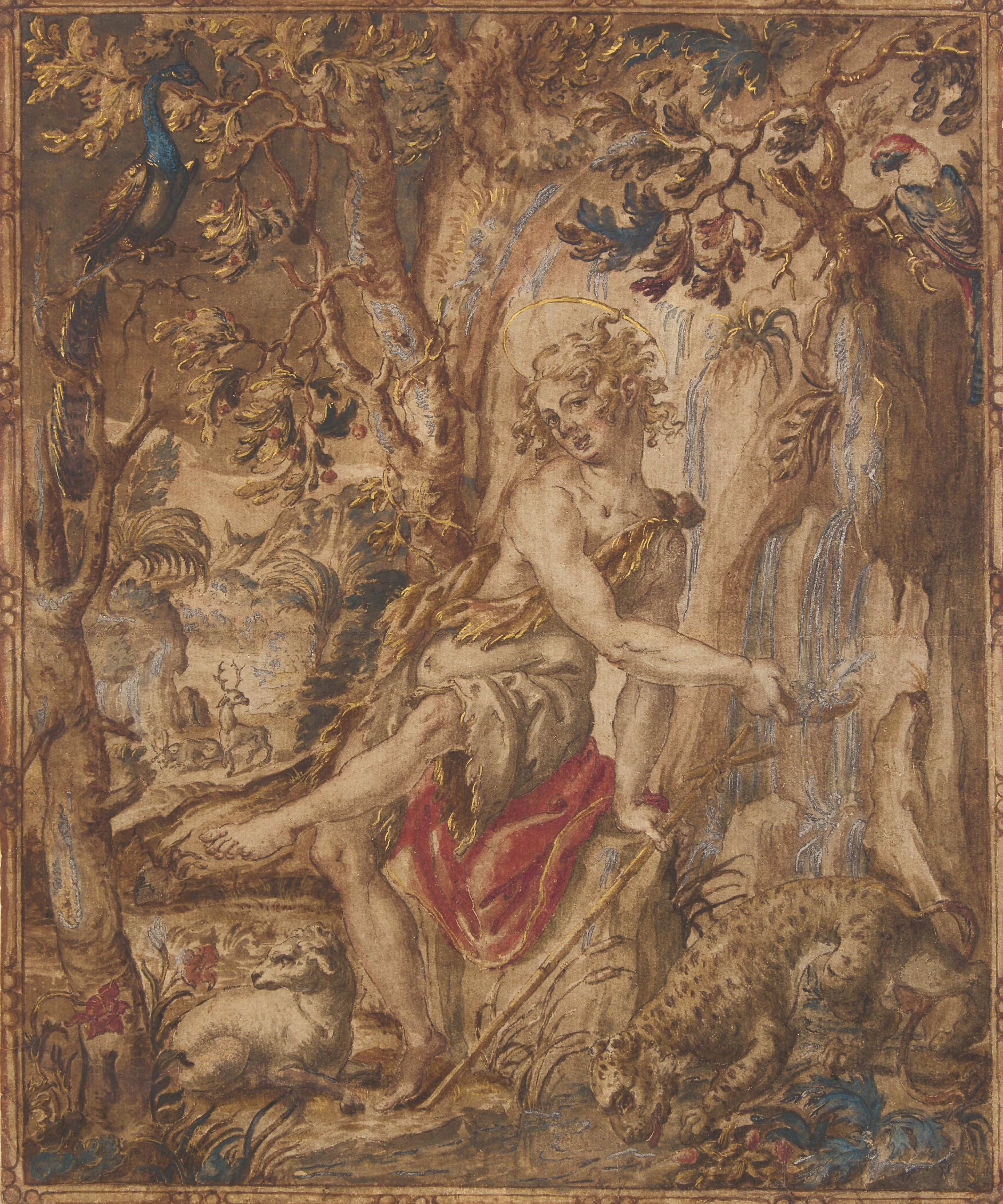 Design for a Tapestry: The Young Saint John the Baptist in the Wilderness