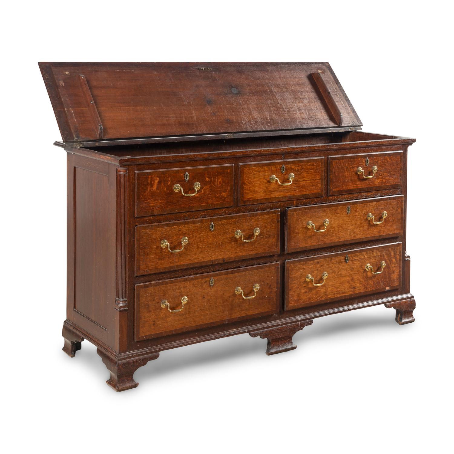 An English Oak Mule Chest
