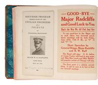 [WORLD WAR I]. Camp Knox News Souvenir Book belonging to Major William Radcliffe, Commander of the Army Quartermaster Corps at Camp Knox, KY. Ca 1919.