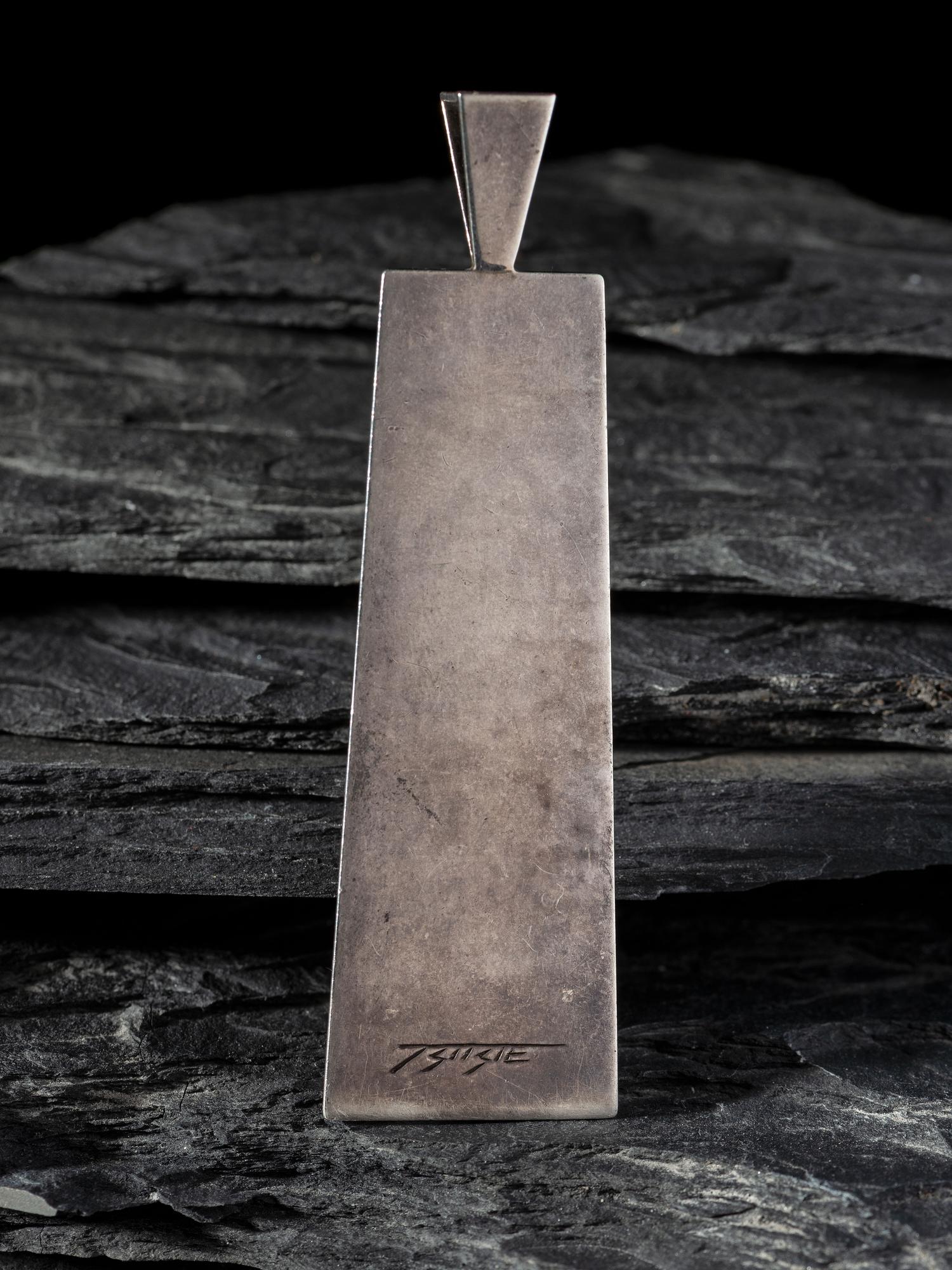 Silver and Mosaic Inlay Pendant