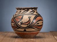 Kewa Polychrome Pottery Jar, with Birds