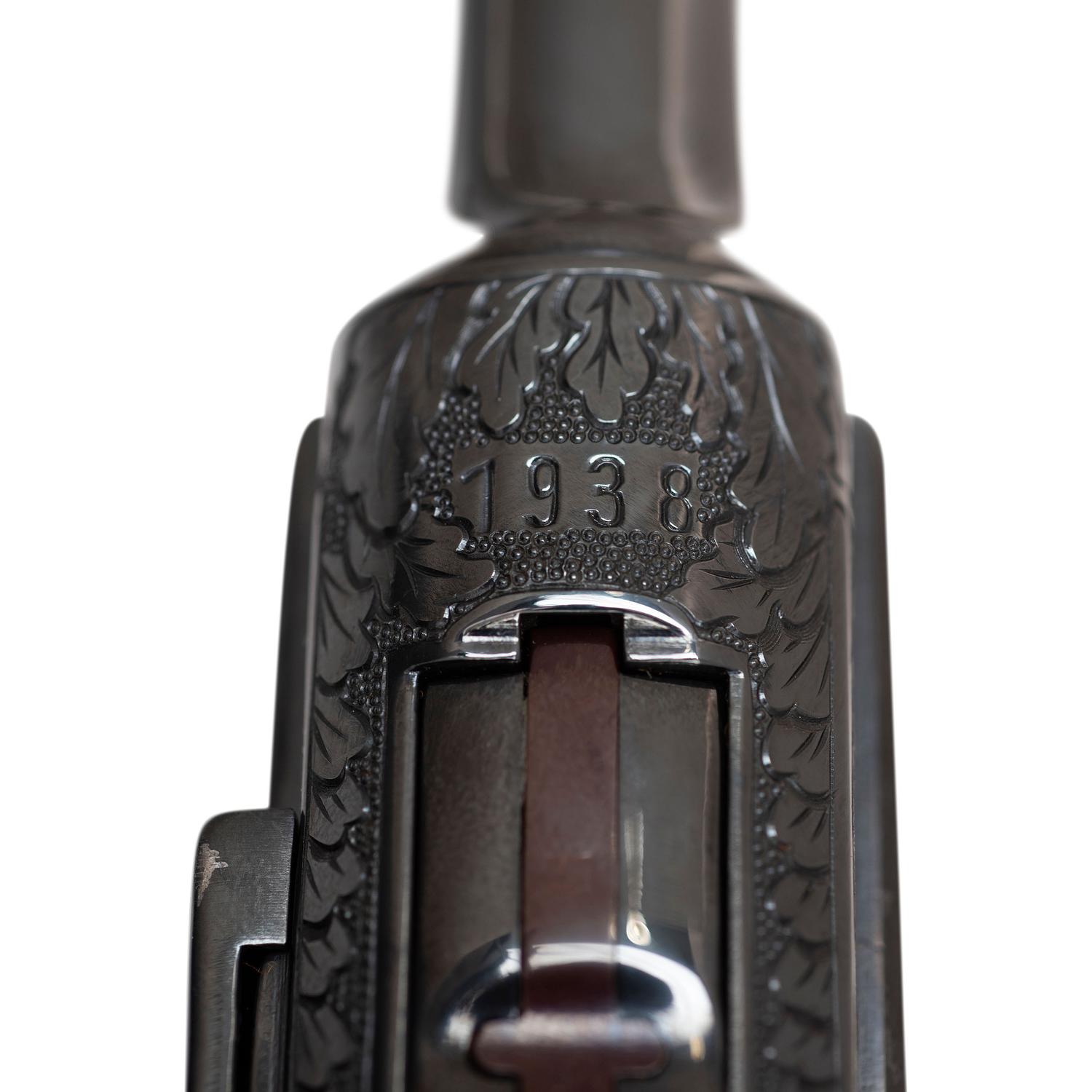 ** Engraved S/42 Code Mauser P.08 in Holster Issued by the American Historical Foundation