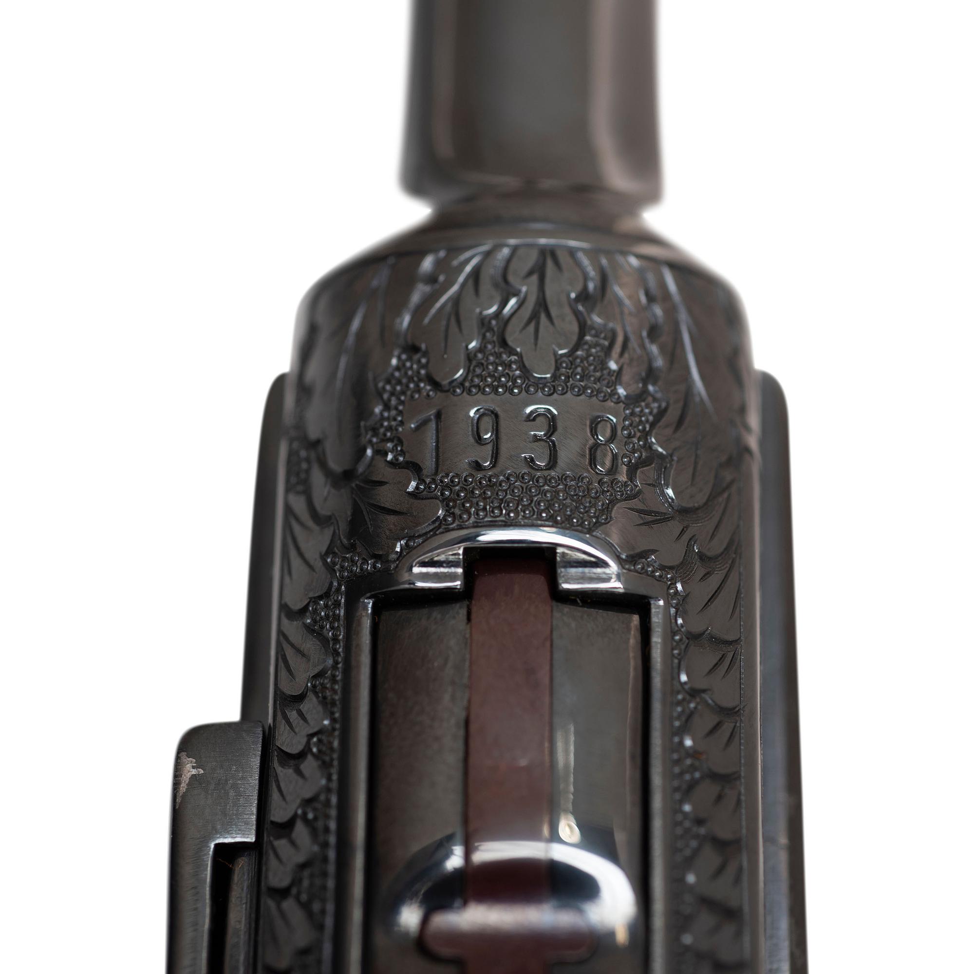 ** Engraved S/42 Code Mauser P.08 in Holster Issued by the American Historical Foundation