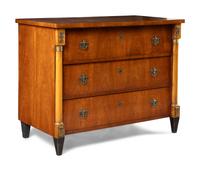 A North European Neoclassical Walnut Commode