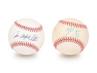 A Group of Four Signed Autograph Hall of Fame Baseballs (Beckett Authentication Services BAS Certified),