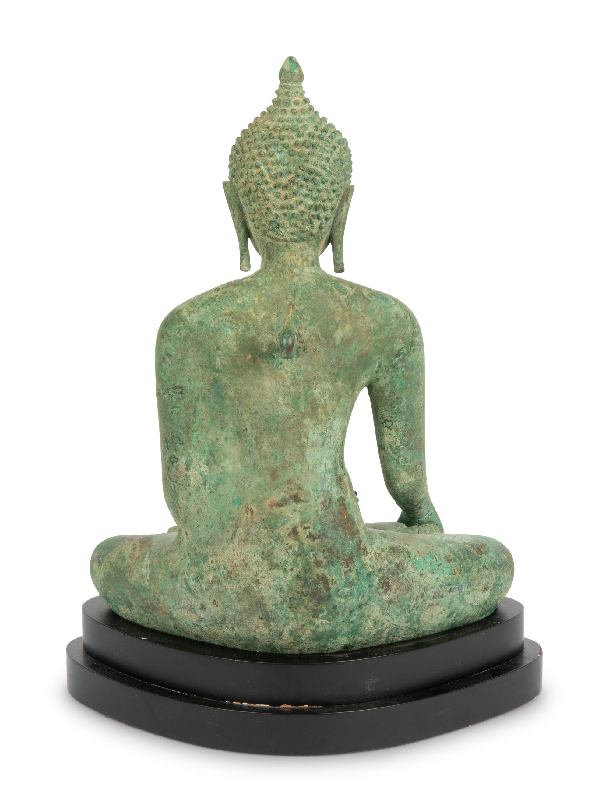 A Thai Bronze Figure of Buddha
