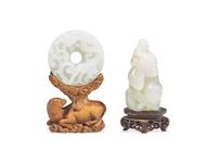 Two Chinese White Jade Carvings