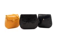 Three Lana Marks Shiny Black Alligator Bags
