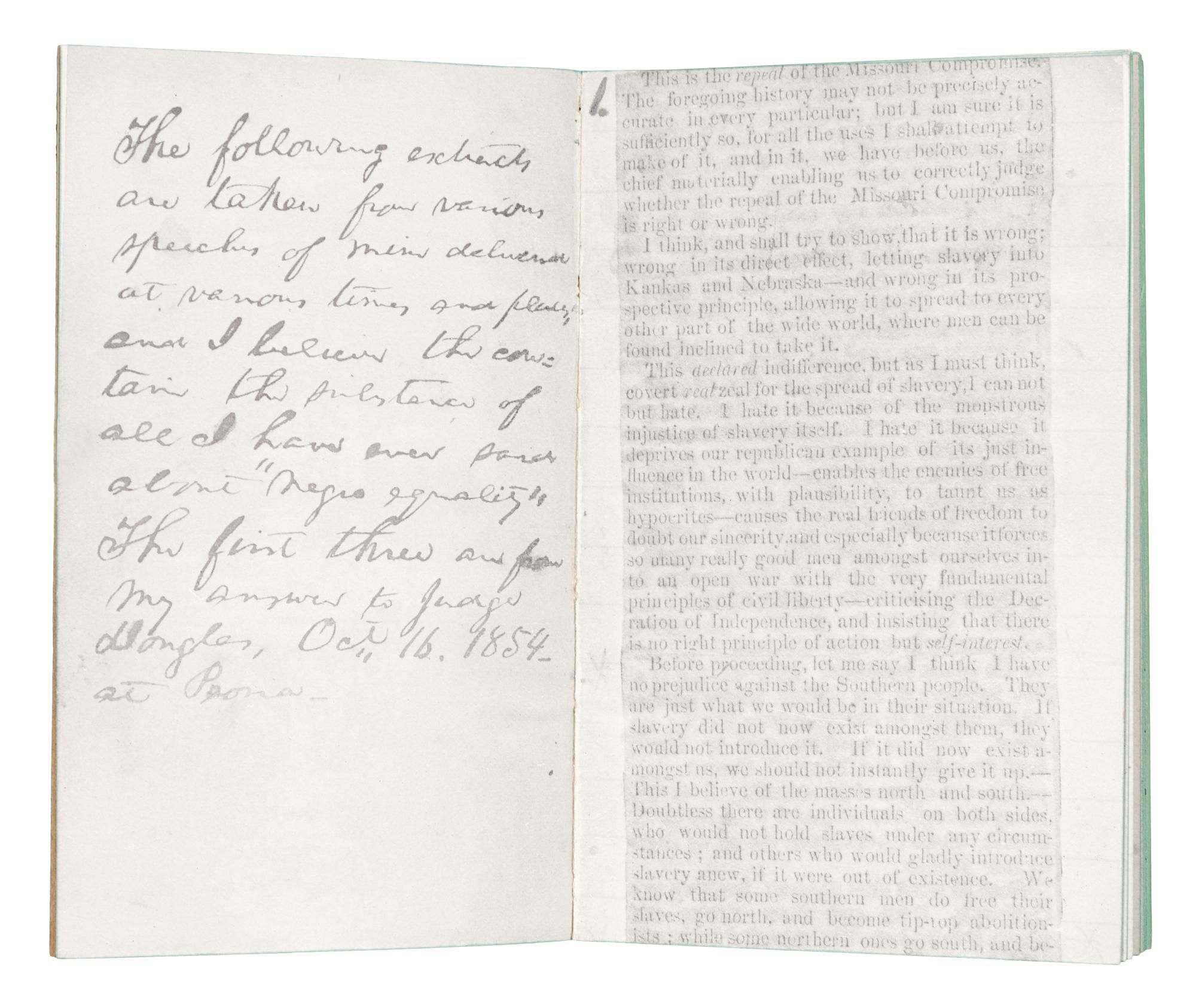 [LINCOLN, Abraham]. Abraham Lincoln: His Book. A Facsimile Reproduction of the Original with an Explanatory Note. New York: McClure, Phillips, & Co., 1901.
