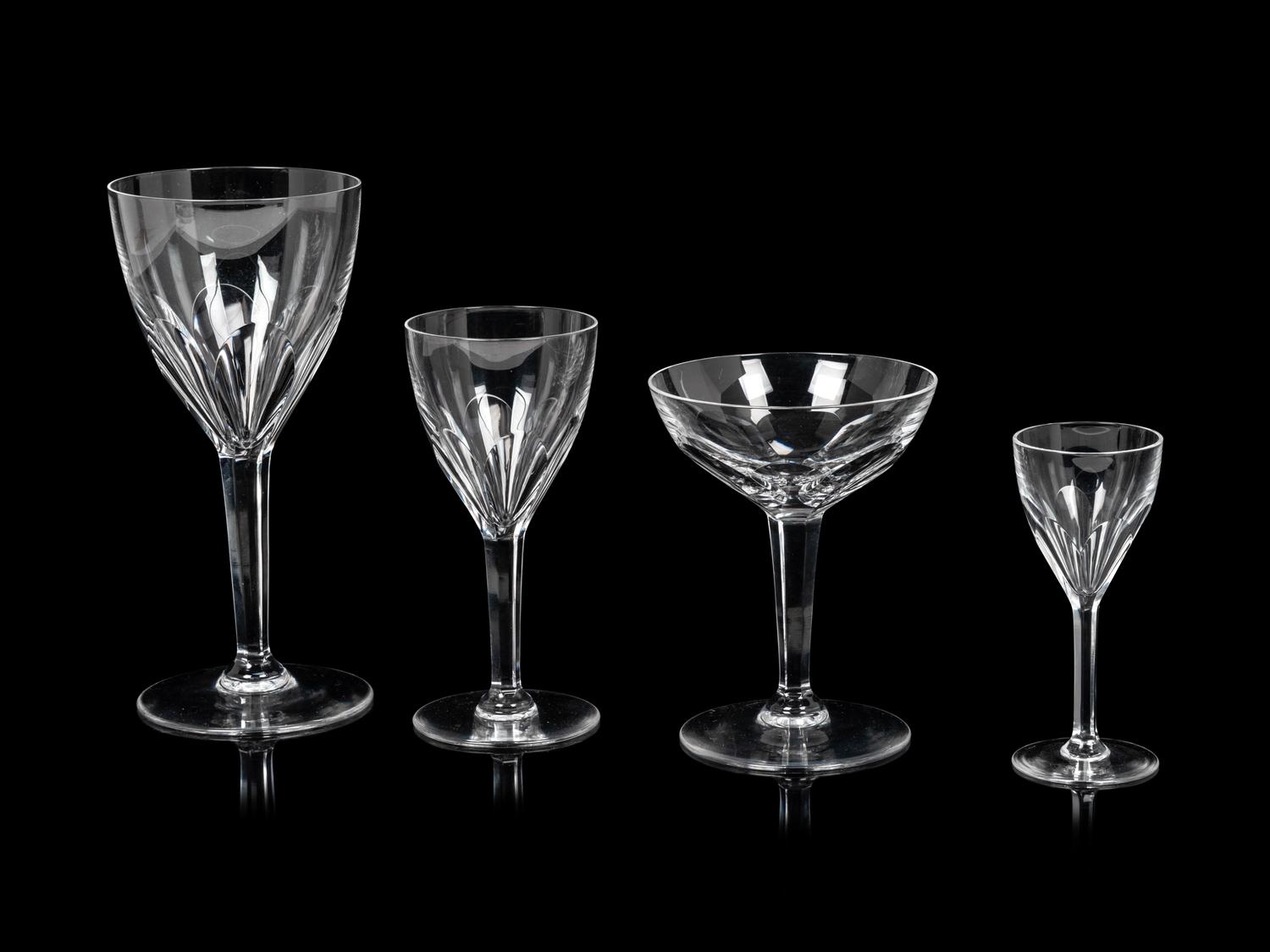A Val St. Lambert Gevaert Partial Stemware Service