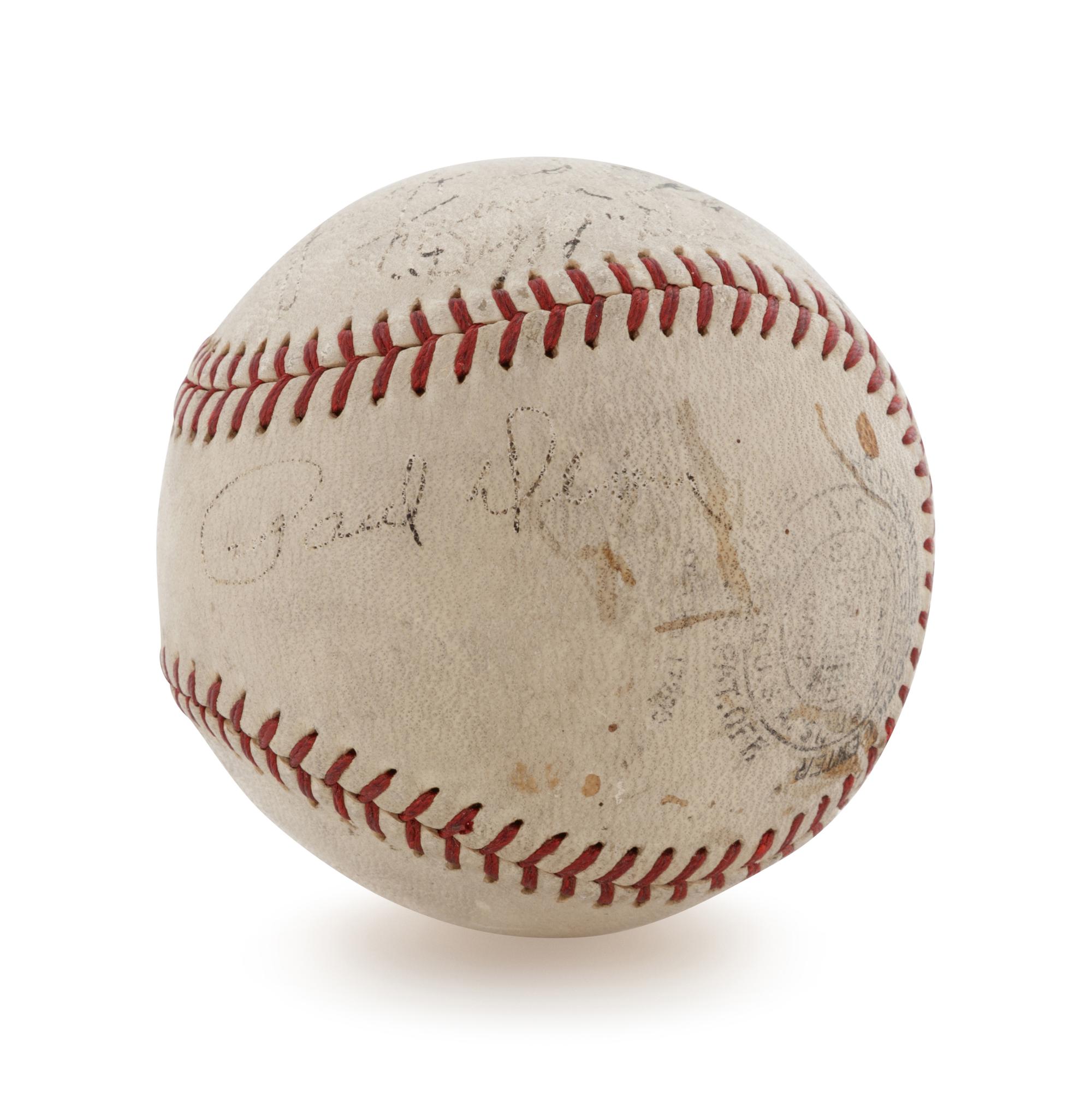 A Dizzy Dean and Paul Dean Multi Signed Baseball