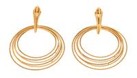 A Pair of 18 Karat Yellow Gold 'Hawaii Waikiki' Earclips, Buccellati, 18.90 dwts.