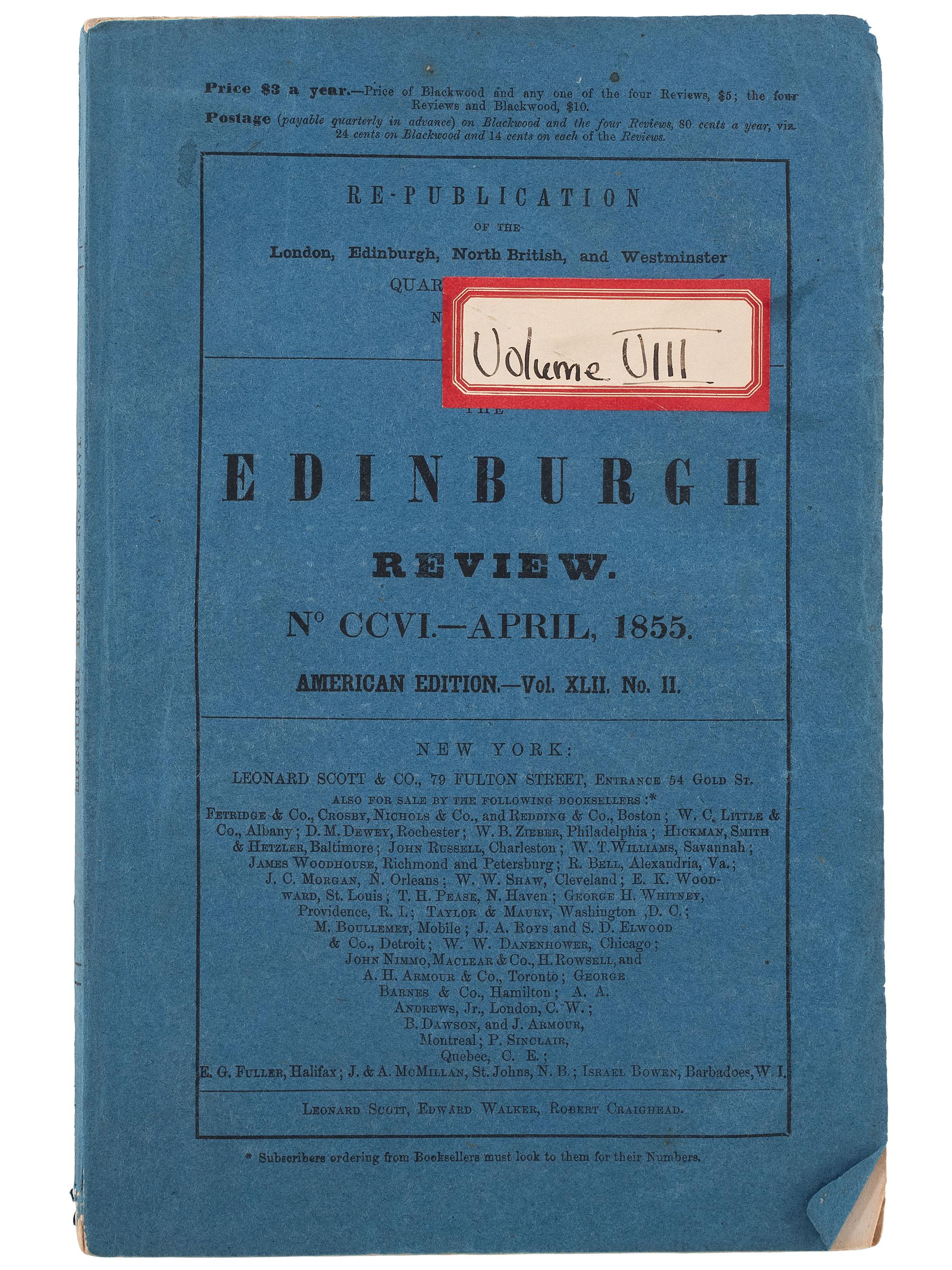 [SLAVERY & ABOLITION]. A group of 3 British pre-Civil War publications related to American slavery, comprising: