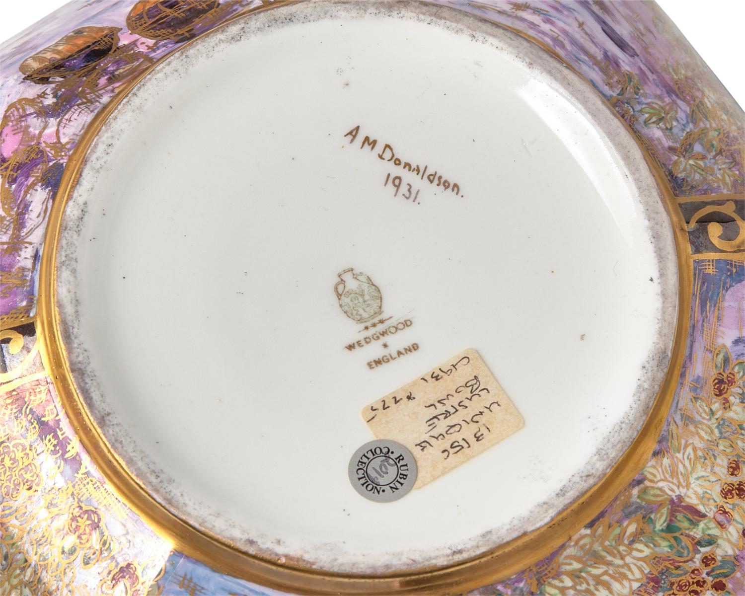 A Wedgwood Lustre Octagonal Serving Bowl