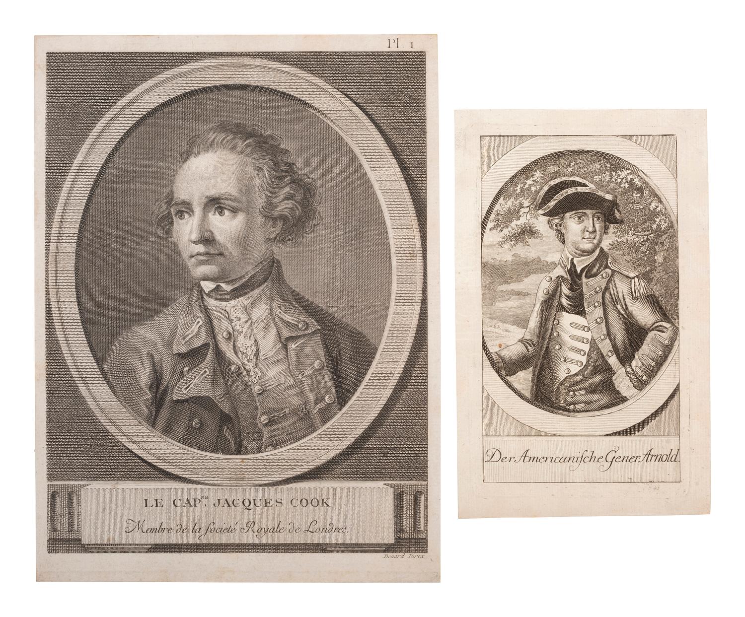 [MAPS]. A group of 8, incl. 5 maps of North America, one of the western hemisphere, & 2 engravings.