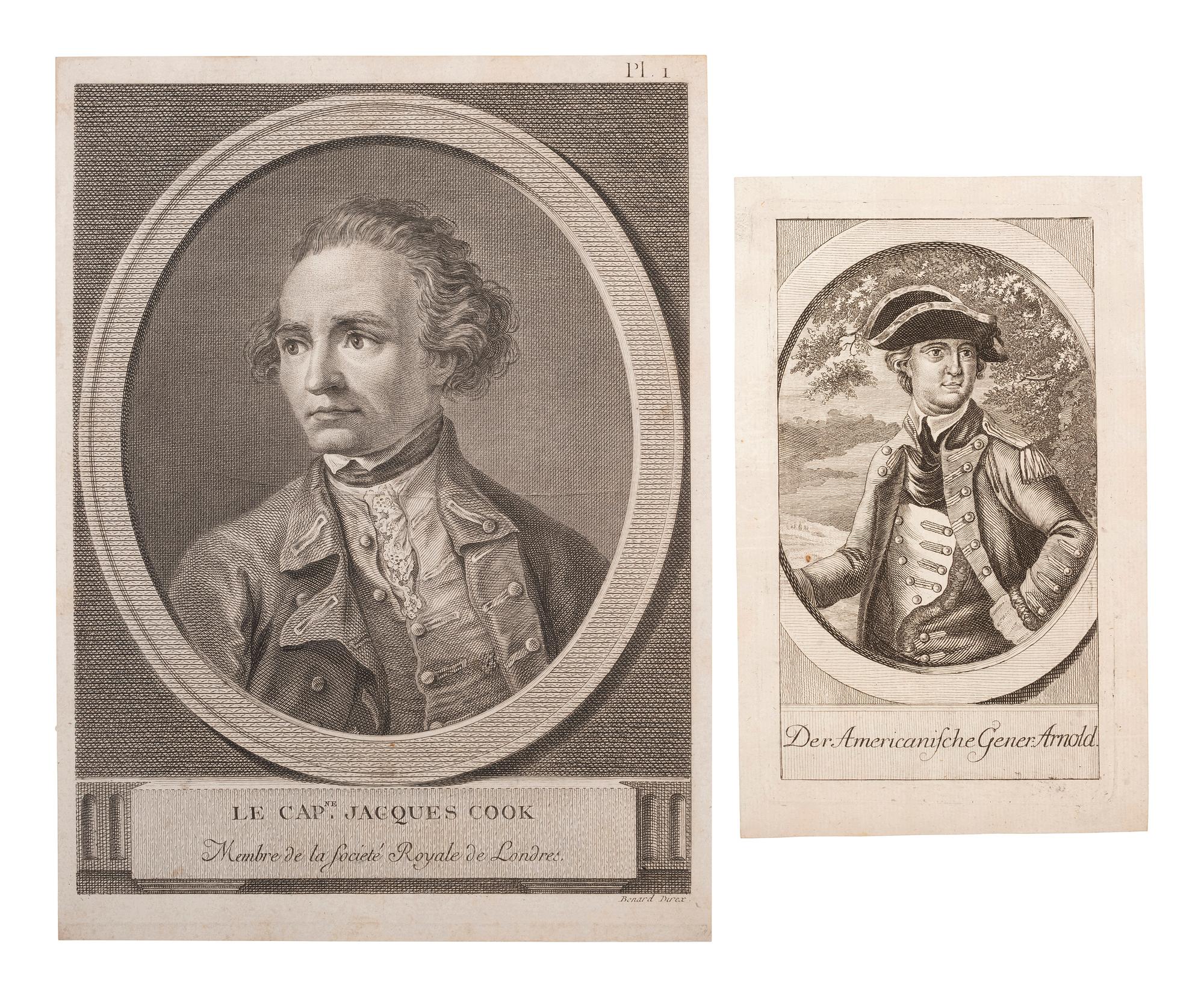 [MAPS]. A group of 8, incl. 5 maps of North America, one of the western hemisphere, & 2 engravings.