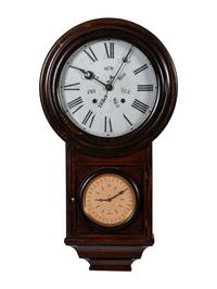 An American Walnut Calendar Clock