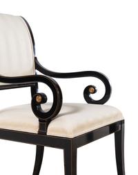A Set of Eight Kindel Ebonized Dining Chairs
