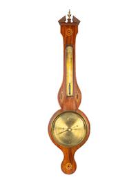 A George III Mahogany Wheel Barometer