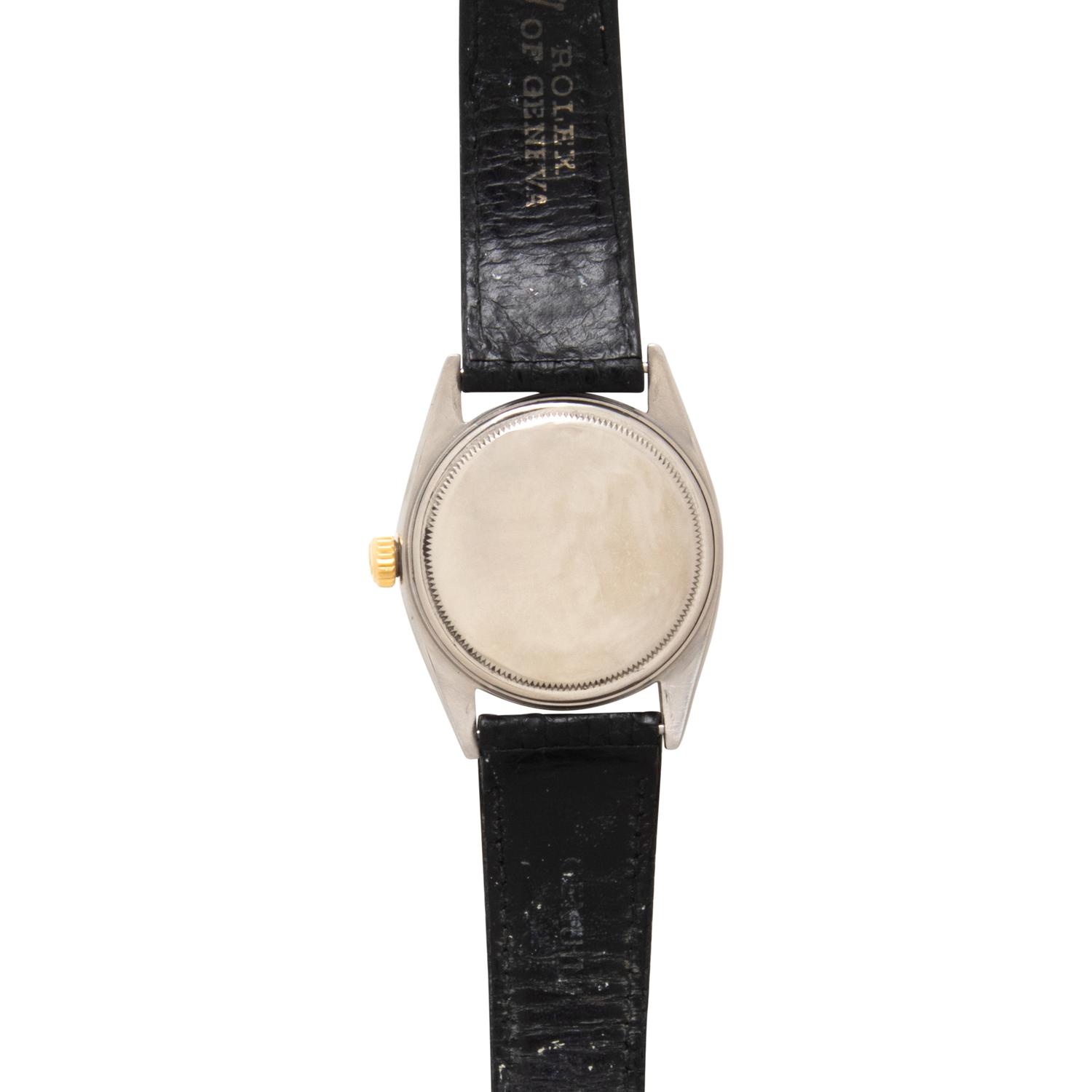 ROLEX, REF. 1603 STAINLESS STEEL AND 18K YELLOW GOLD 'DATEJUST' WATCH WITH 'BUCKLEY' DIAL AND ROLEX 'MADE IN MEXICO' JUBILEE BRACELET