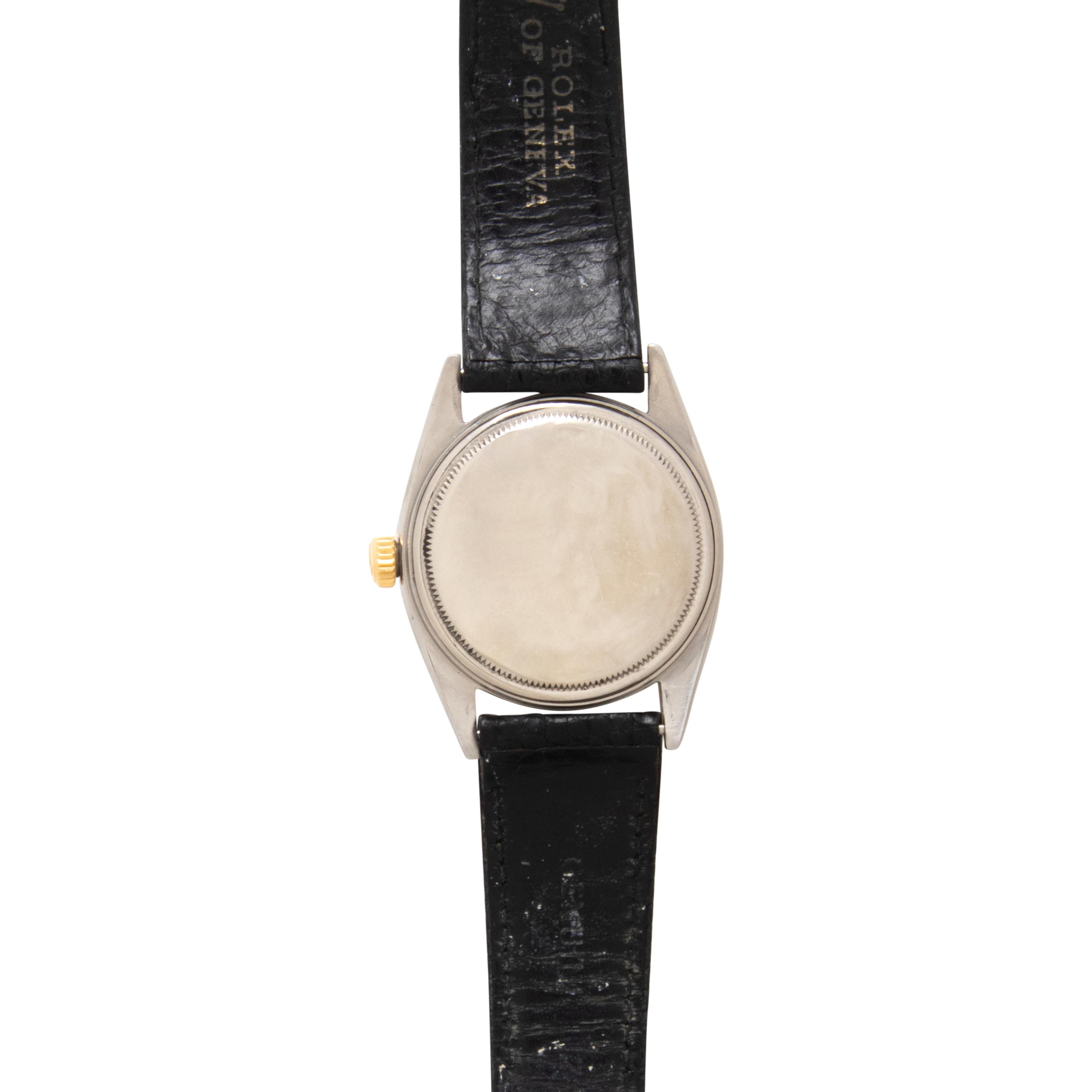 ROLEX, REF. 1603 STAINLESS STEEL AND 18K YELLOW GOLD 'DATEJUST' WATCH WITH 'BUCKLEY' DIAL AND ROLEX 'MADE IN MEXICO' JUBILEE BRACELET