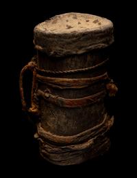 Eleven Oceanic and African Drums, Baskets, and Tools