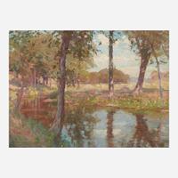 Hal Robinson (American, 1875–1933) Trees Reflecting in a Stream