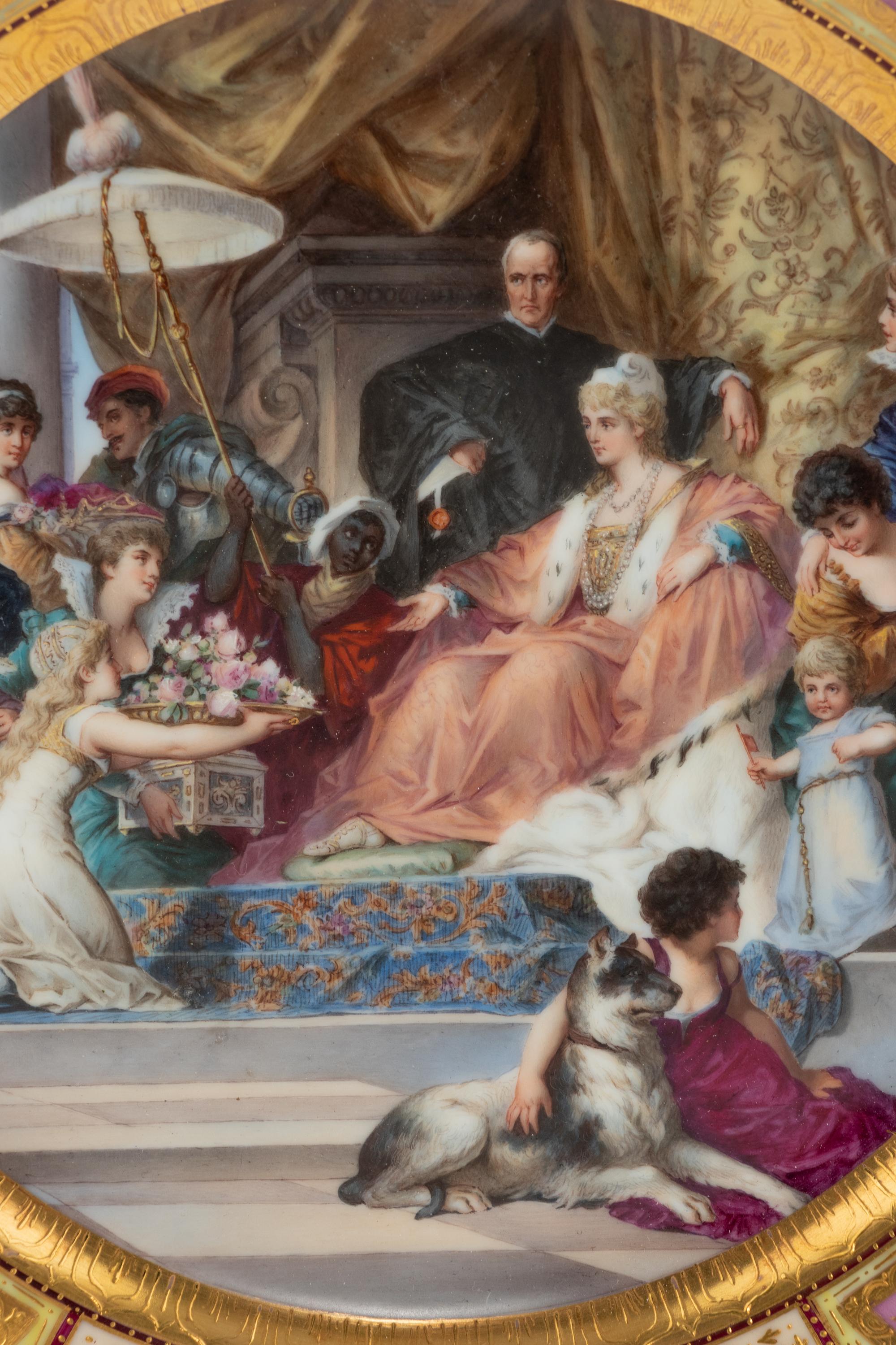 A Vienna Porcelain Cabinet Plate