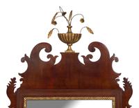 A Federal Style Parcel-Gilt Mahogany Mirror