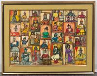 Magdalena Radulescu, (Romanian, 1902-1983), Figures in Windows, 1968