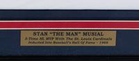 A Stan Musial Signed Autograph St. Louis Cardinals Jersey Display (Stan The Man Hologram)
