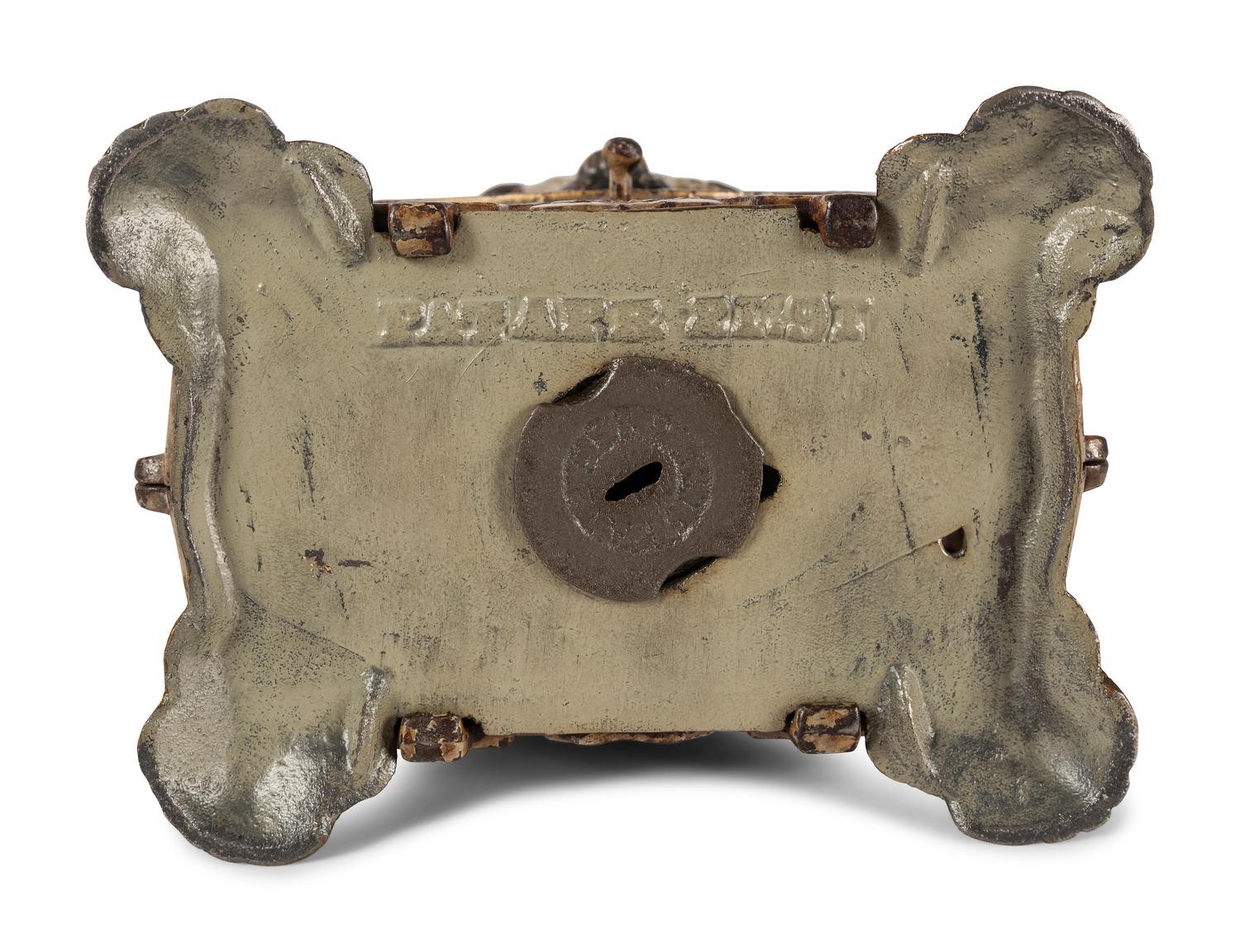 A J. & E. Stevens Cat and Mouse Cast Iron Mechanical Bank