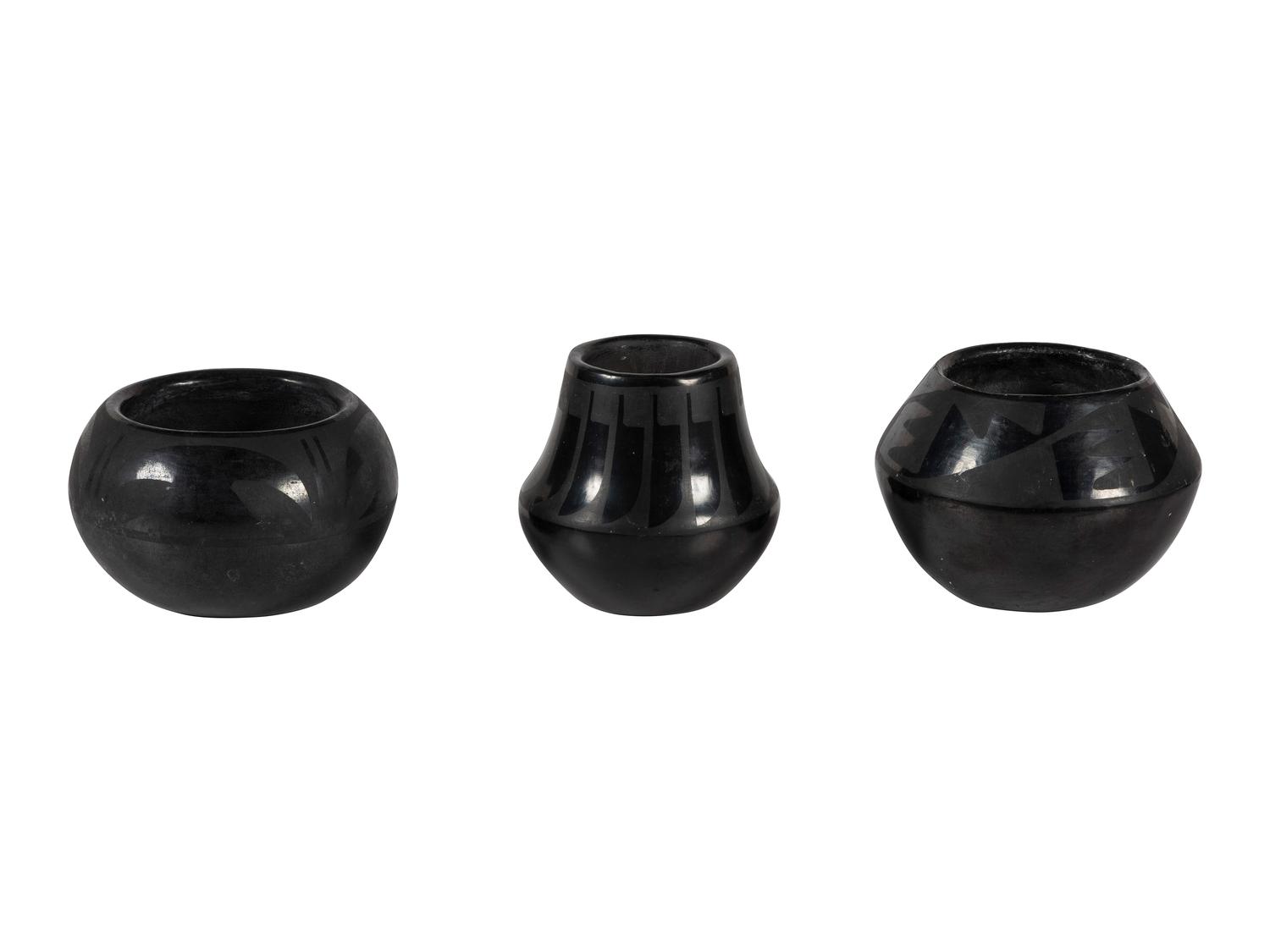 Blackware Pottery Jars