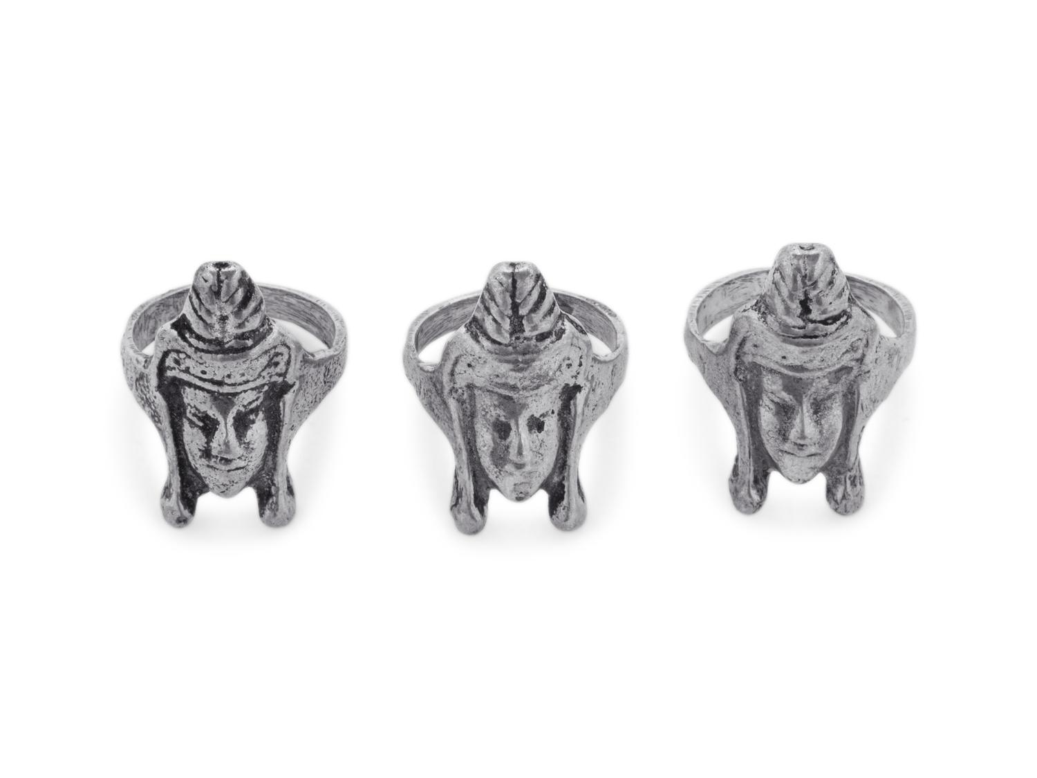 Three Chinese Silver Rings