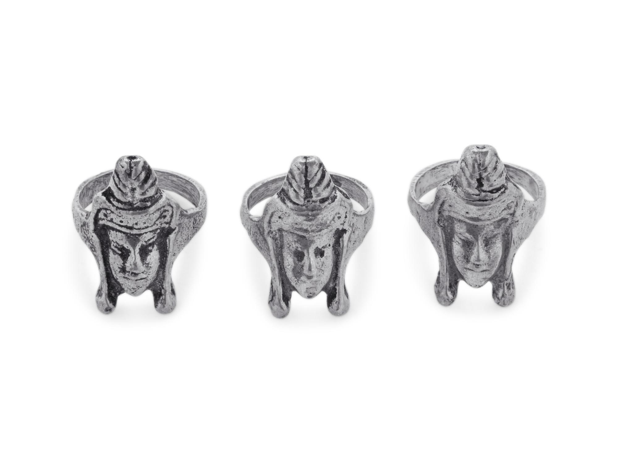 Three Chinese Silver Rings