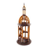 A Carved Wood Architectural Staircase Model