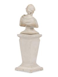 A Sèvres Biscuit Porcelain Bust of Louis XV