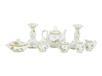 A Group of Anna Weatherley Butterfly Porcelain Articles