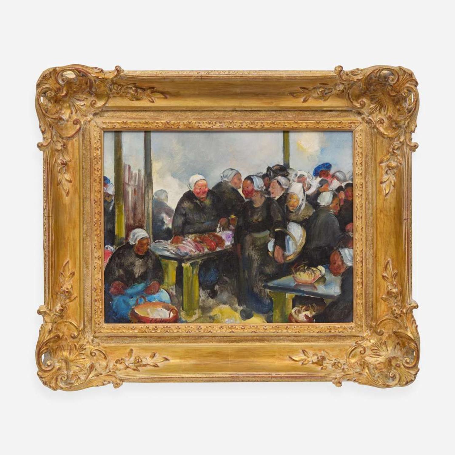Martha Walter (American, 1875–1976) Crab and Lobster Sale, Brittany