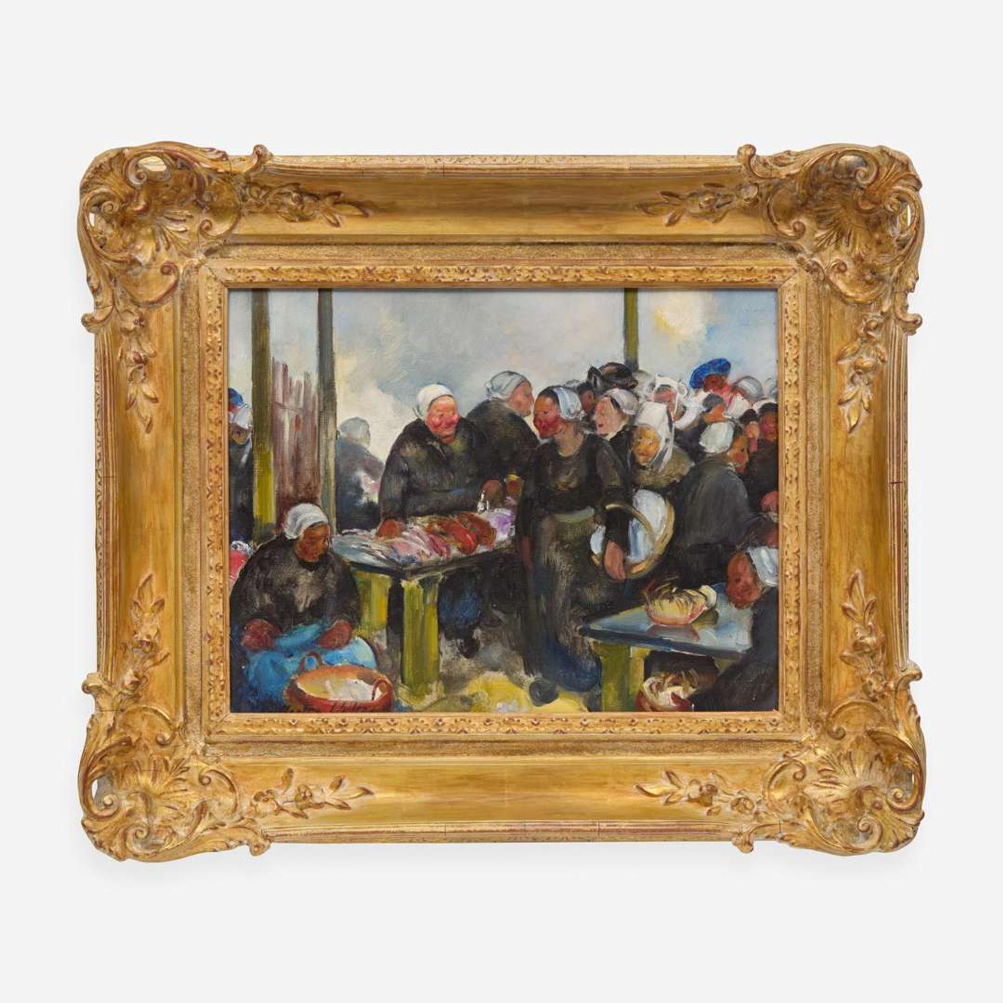 Martha Walter (American, 1875–1976) Crab and Lobster Sale, Brittany