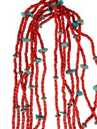 Pueblo and Southwestern-style Coral Necklaces