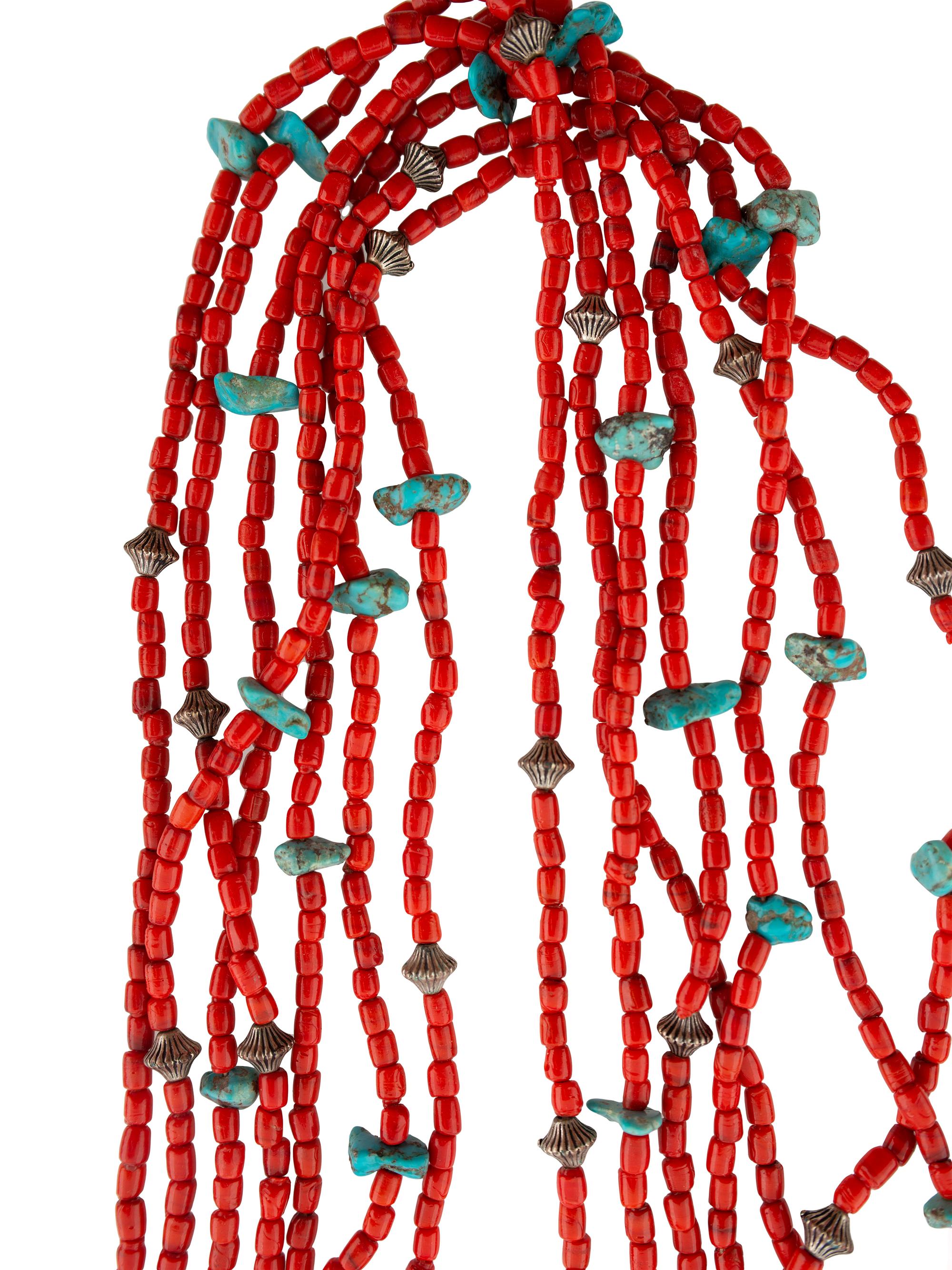 Pueblo and Southwestern-style Coral Necklaces