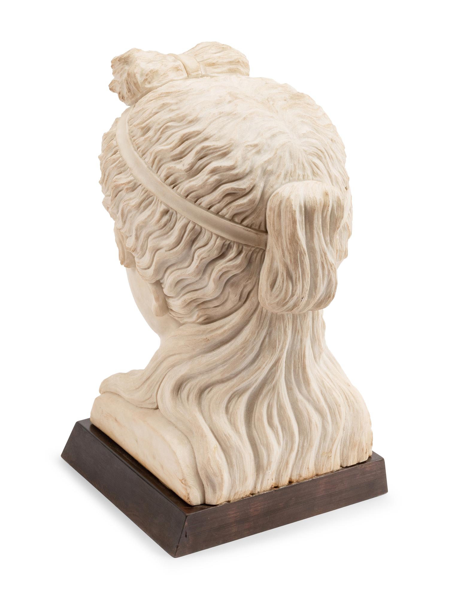 A Composition Marble Head After the Antique