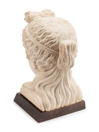 A Composition Marble Head After the Antique