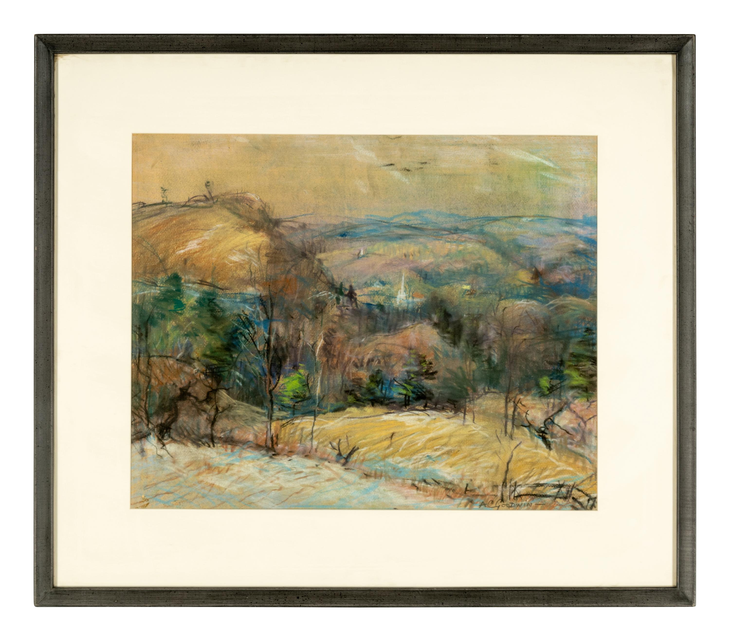 Untitled Landscape (Eastern Mountain Landscape) and Untitled Landscape (Village)